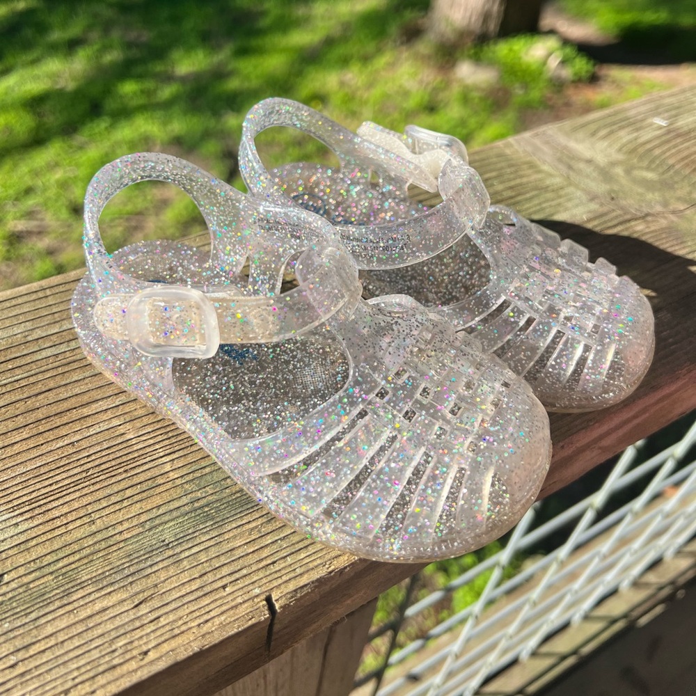 Cat&Jack sparkly Jelly shoes